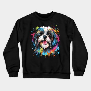 Shih Tzu Happiness Crewneck Sweatshirt